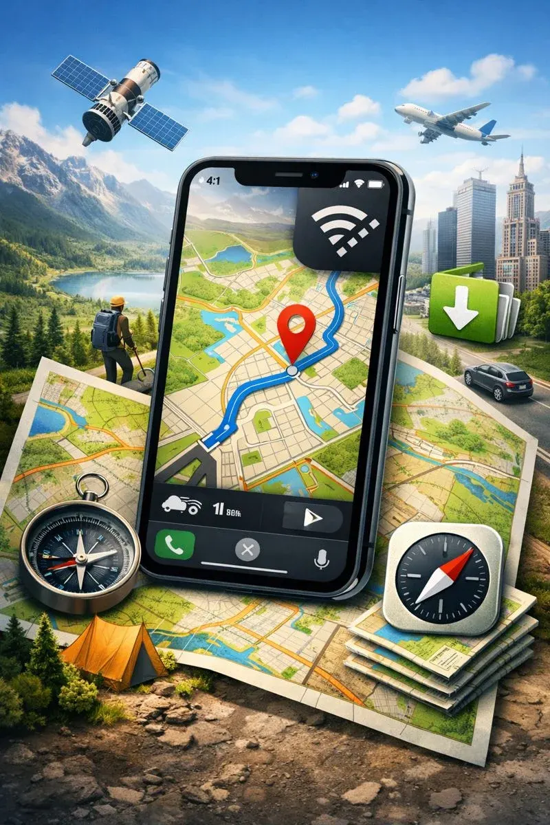 نقشه آفلاین روی آیفون برای مسیریابی بدون اینترنت